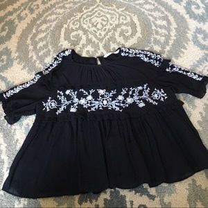 Zara floral top size XL